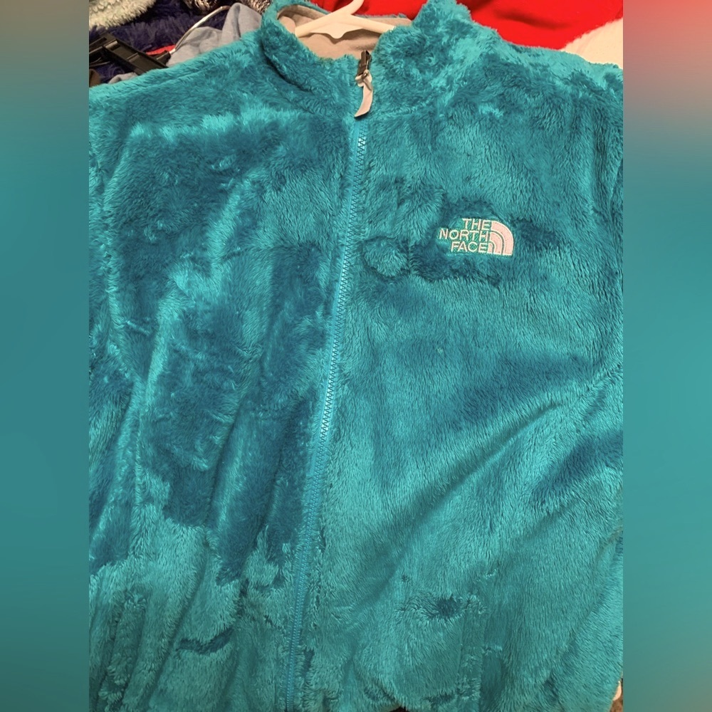 FOR SALE The North Face Ice Blue Osito Fleece Full Zip Jacket Size XL
